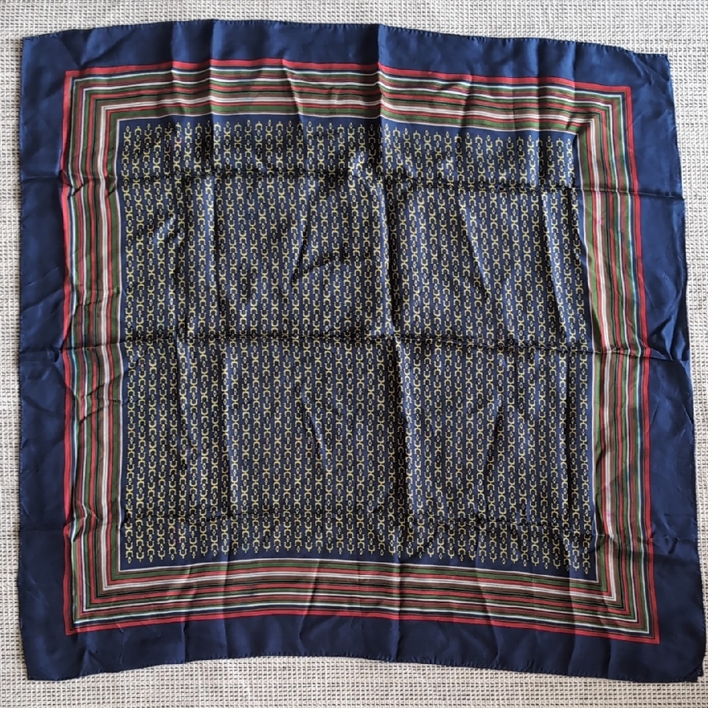 Vintage Silk Equestrian Scarf